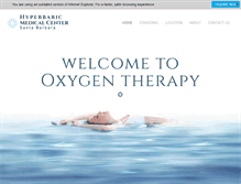 Tablet Screenshot of hyperbaricmedcenter.com